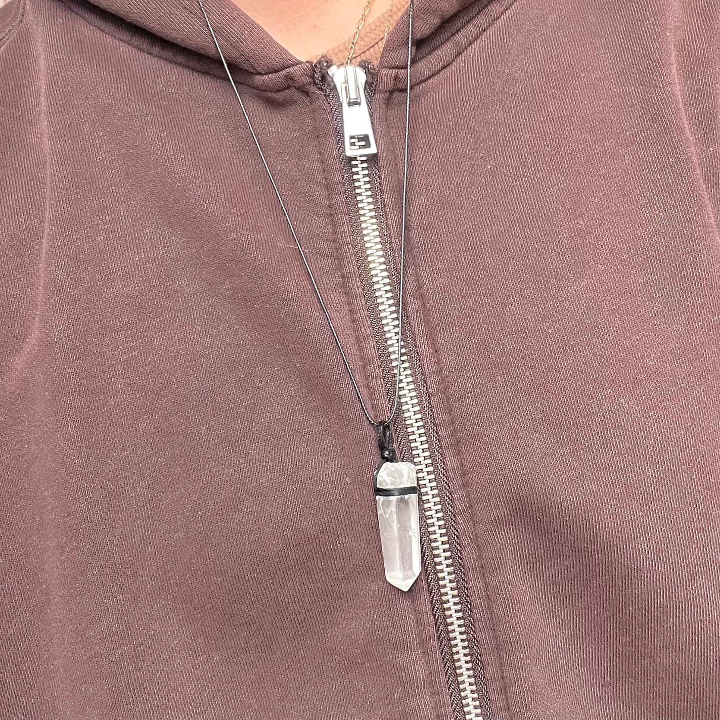 High Vibe Wrap Pendant - Clear Quartz