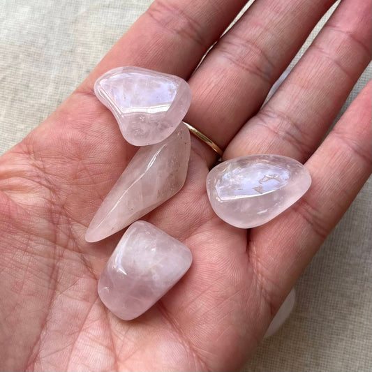 Rose Quartz Tumble Stone - Unconditional Love, Emotional Healing