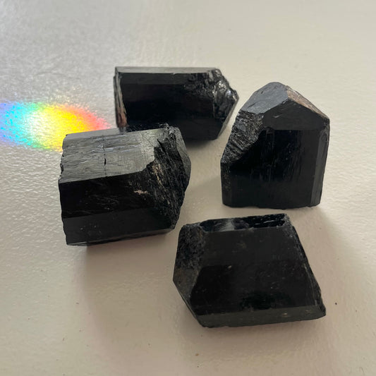 Black Tourmaline Raw Crystal - Protection