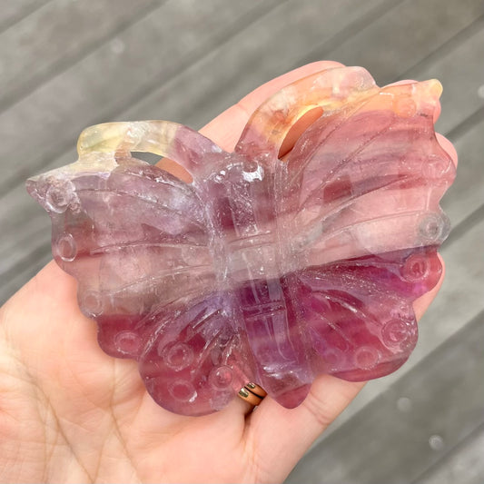 Fluorite Butterfly Crystal - Clarifying, Transformative, Harmonising