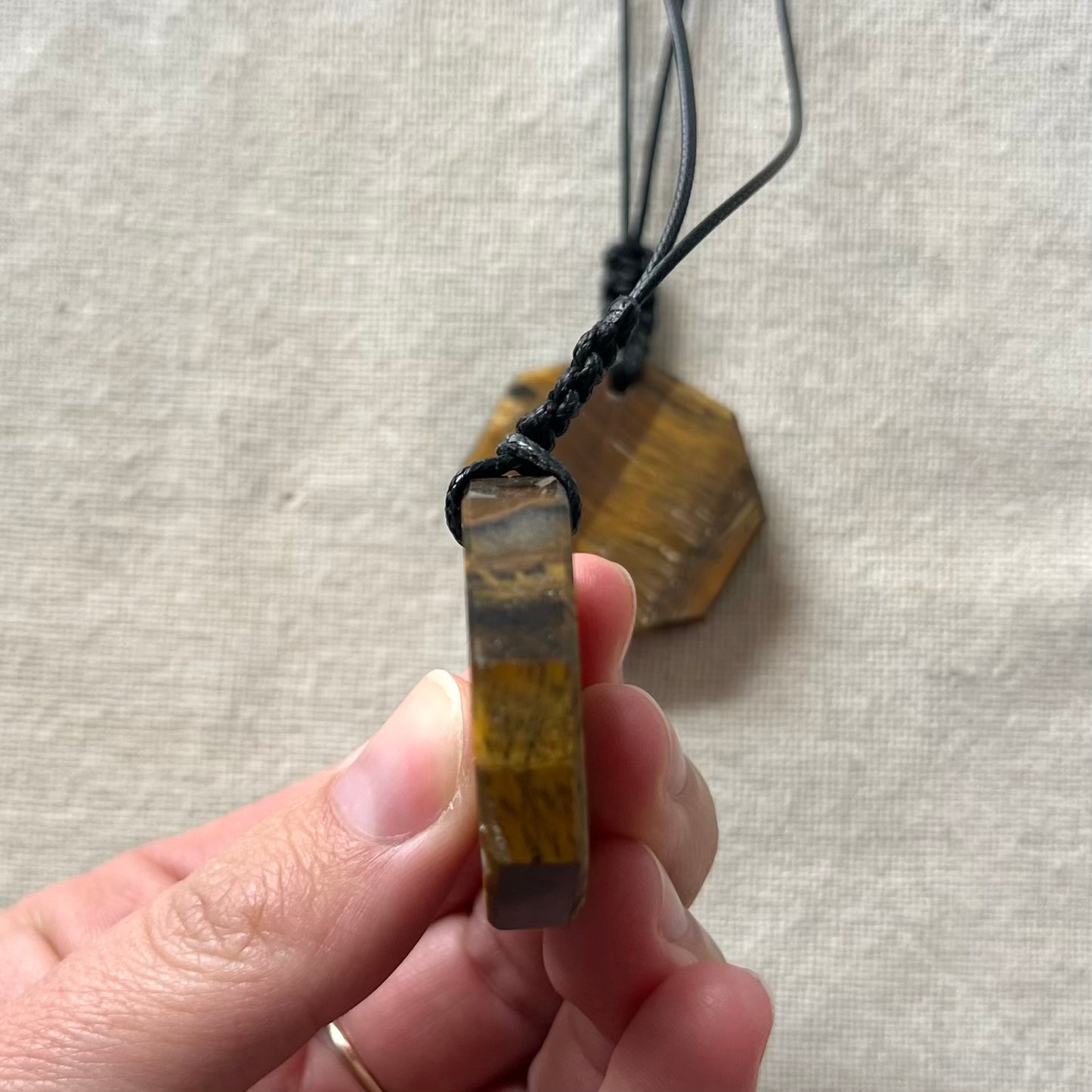 Tiger Eye Octagon Pendant
