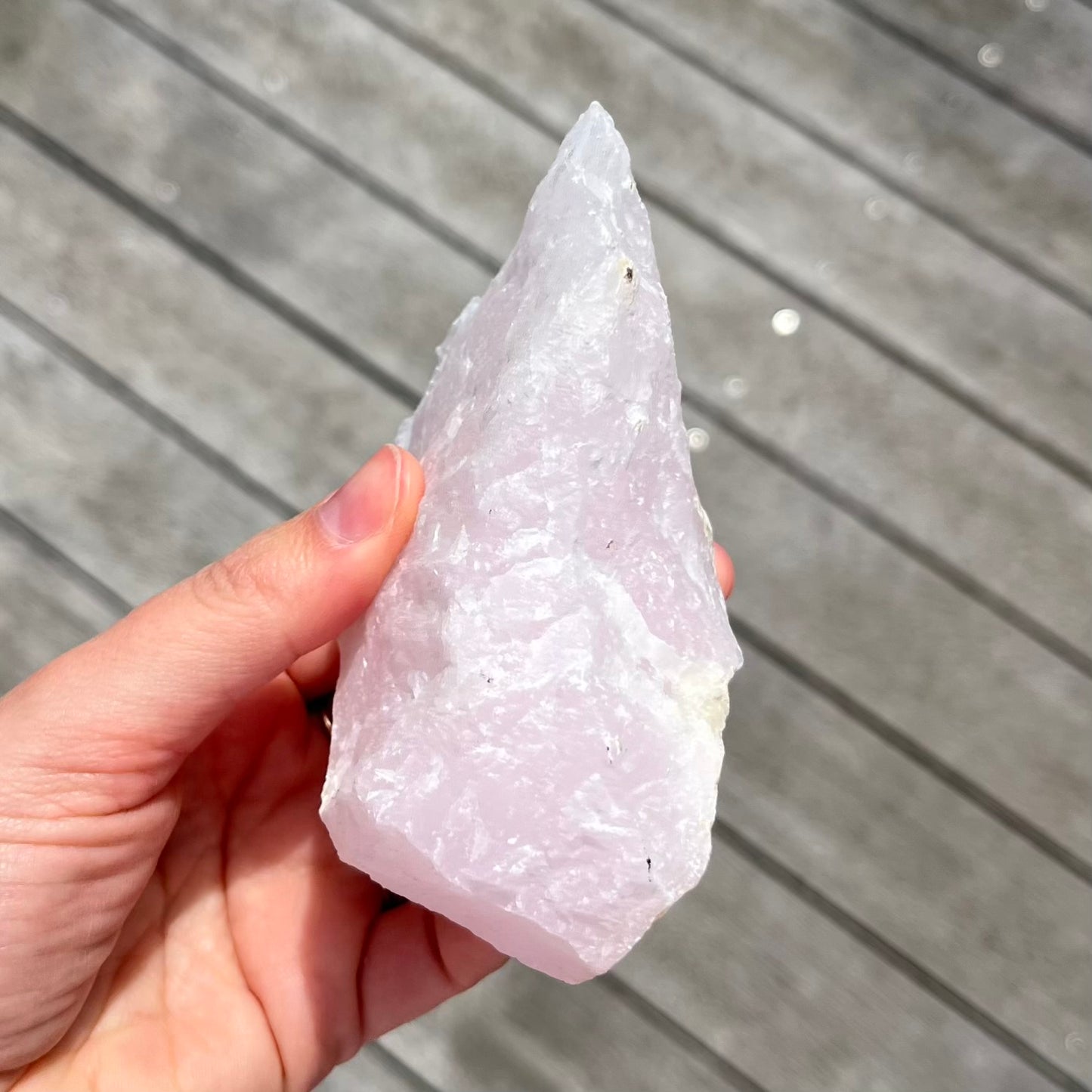 Pink Mangano Calcite Medium Raw Crystal - Love, Healing, Compassion