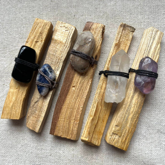 Palo Santo Crystal Bundle - Cleansing Tool