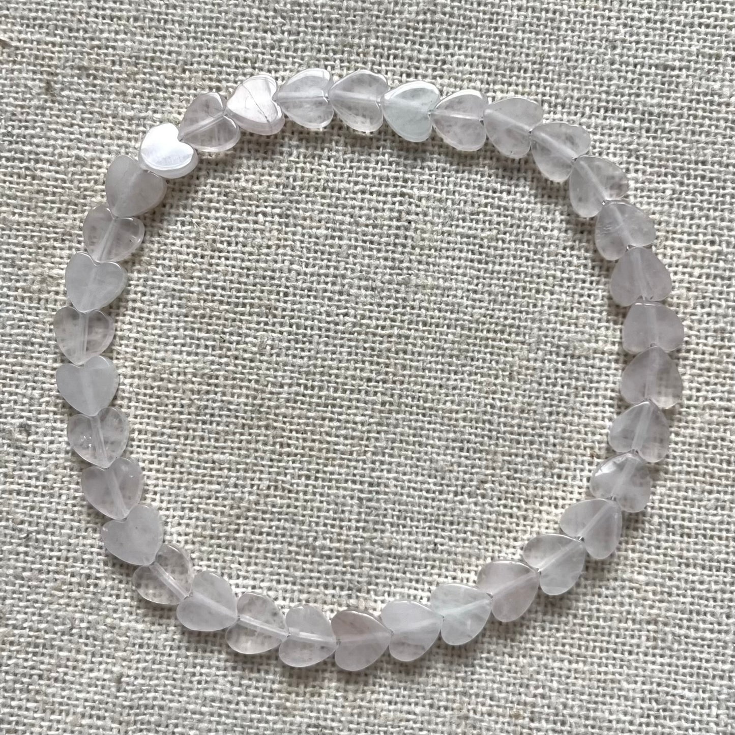 Quartz Heart Beaded Bracelet - Master Healer