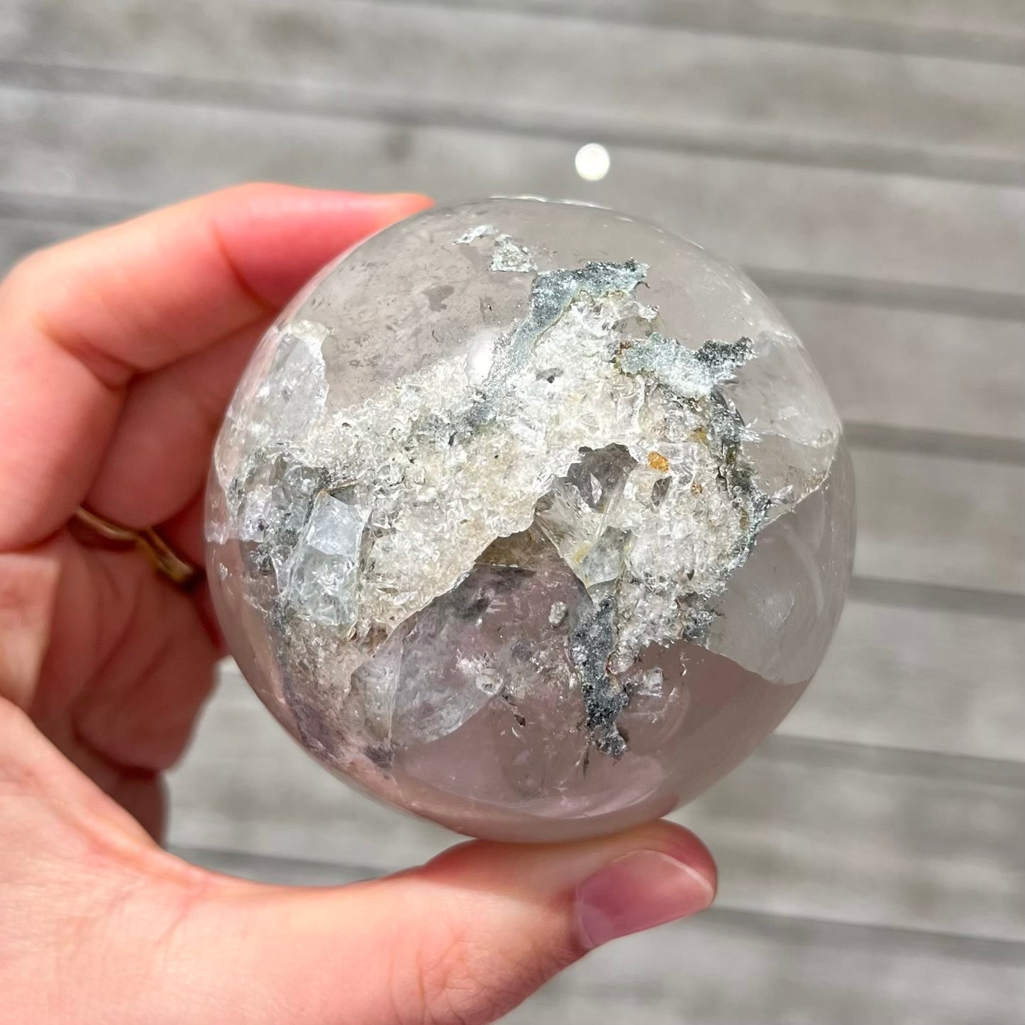 Quartz Large Sphere Crystal - Cleansing, Amplifying, Harmonising