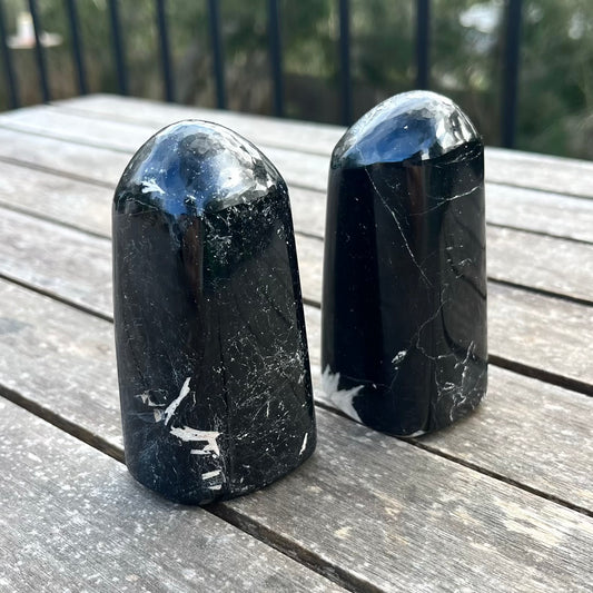 Black Tourmaline Freeform Crystal - Protection