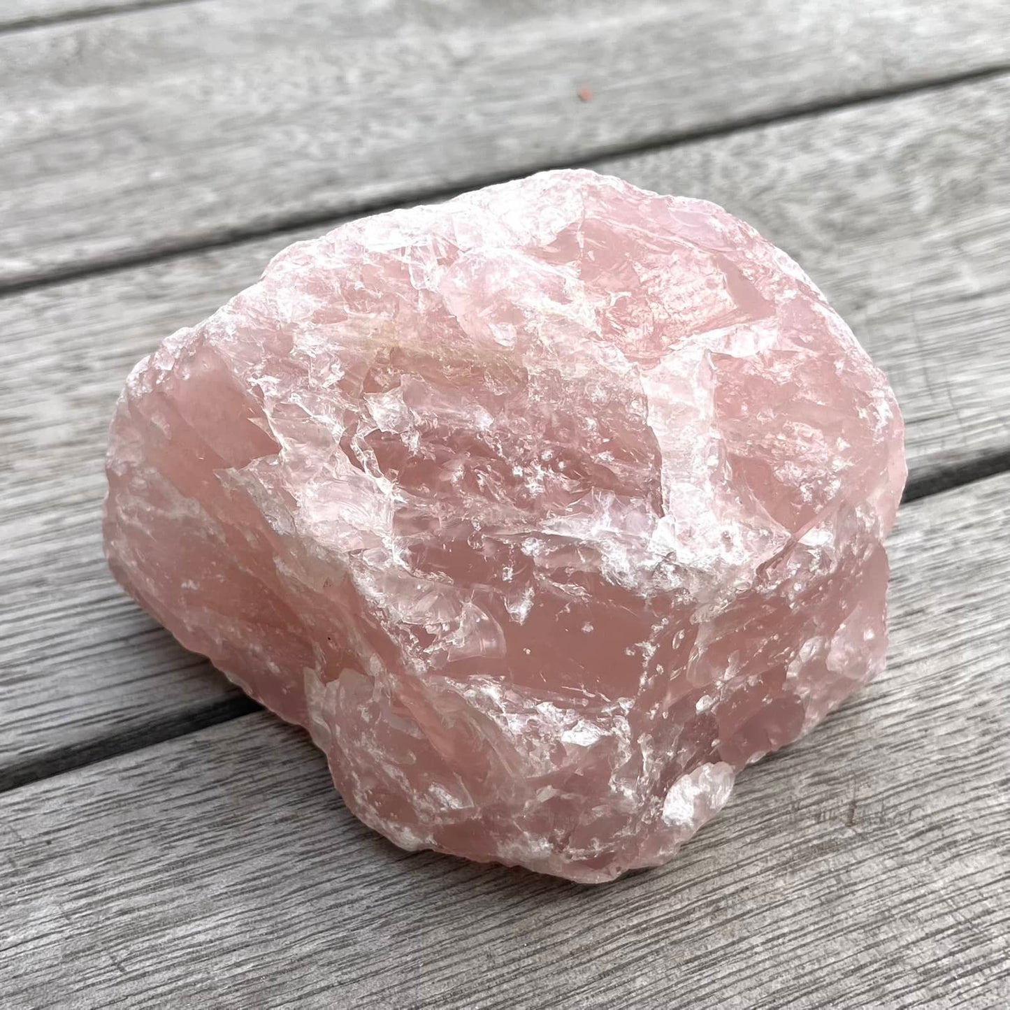 Rose Quartz Raw Crystal - Large