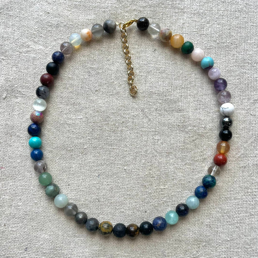 Master Healing Necklace - 8mm Crystal Mix