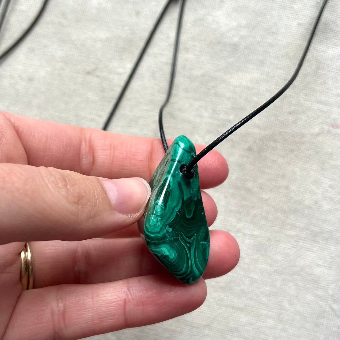 Transformation Pendant - Malachite