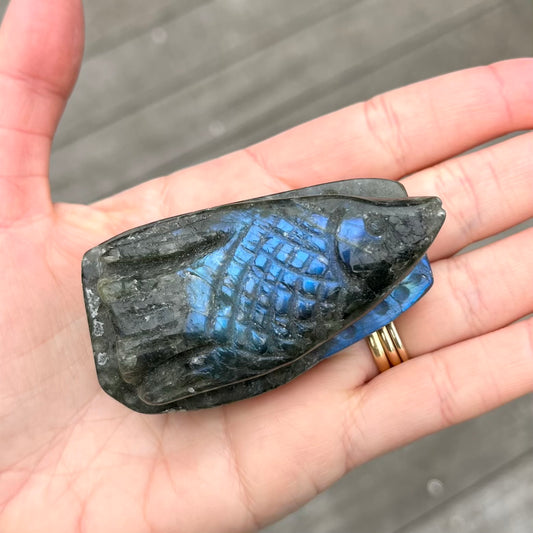 Labradorite Fish Crystal - Protective, Mystical, Transformative