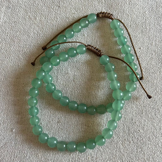 Lucky Cord Bracelet - Green Aventurine