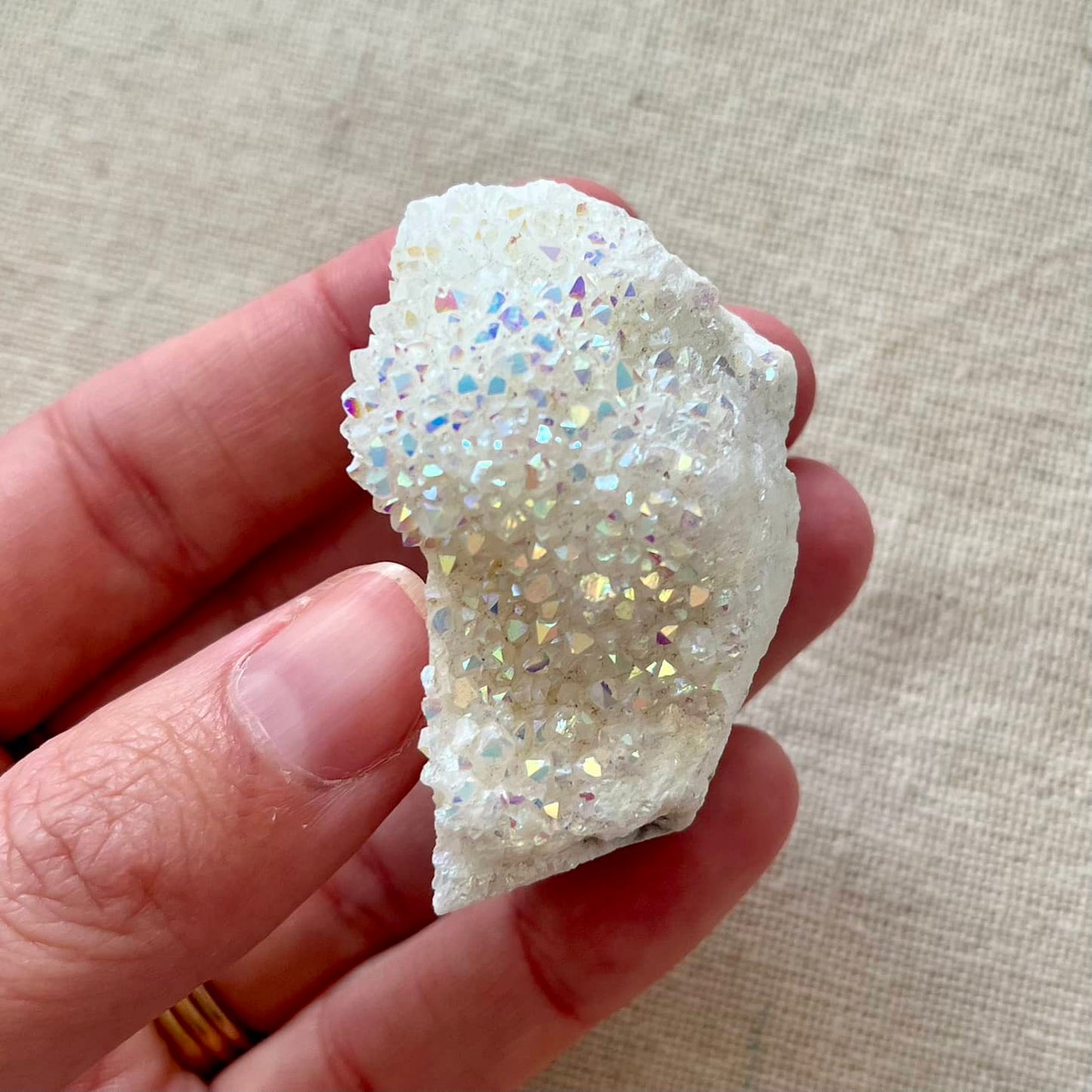 Angel Aura Quartz Crystal - Small