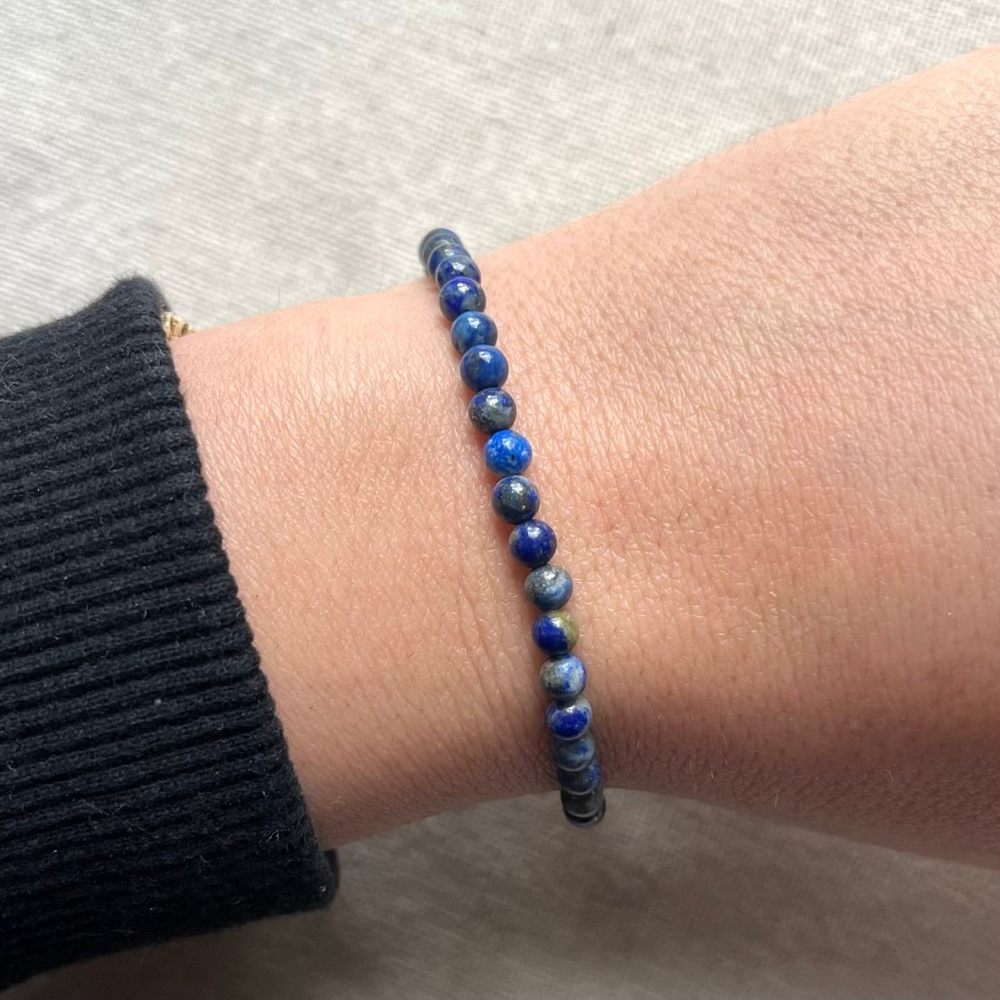 Lapis Lazuli 4mm Beaded Bracelet - Inner Truth