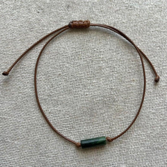 Sacred Cord Bracelet - Green Jade