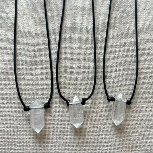 Power Point Pendant - Clear Quartz