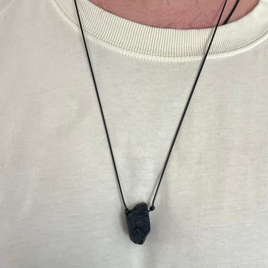 Shield Pendant - Black Tourmaline