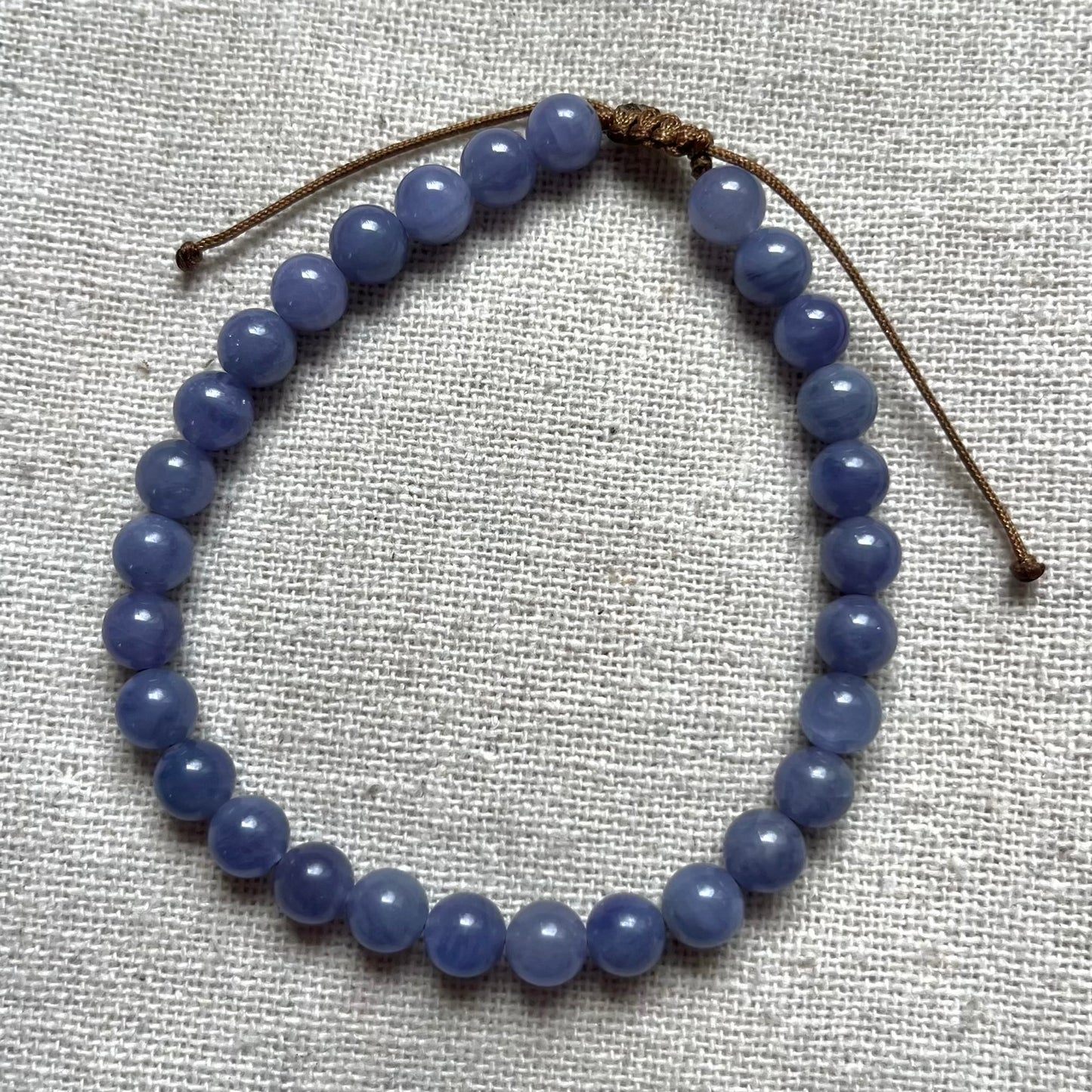 Tanzanite 6mm Cord Bracelet - Higher Conciousness