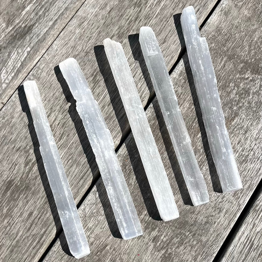 Selenite Large Rod Crystal - High Vibe, Protection, Spiritual Connection