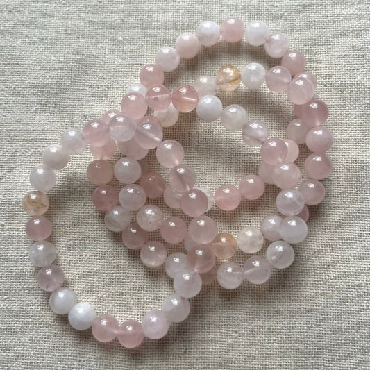 Sakura Pink Quartz 8mm Beaded Bracelet - Self Love