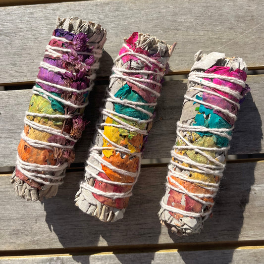 Flower Sage Smudge Stick - Cleansing Tool