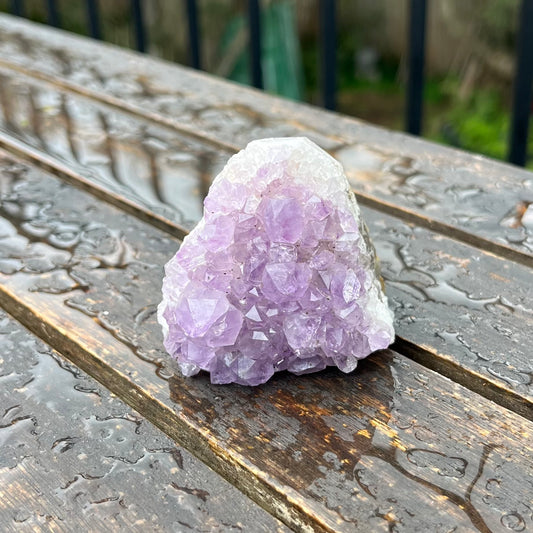 Amethyst Small Base-Cut Crystal - Calming, Protective, Balancing