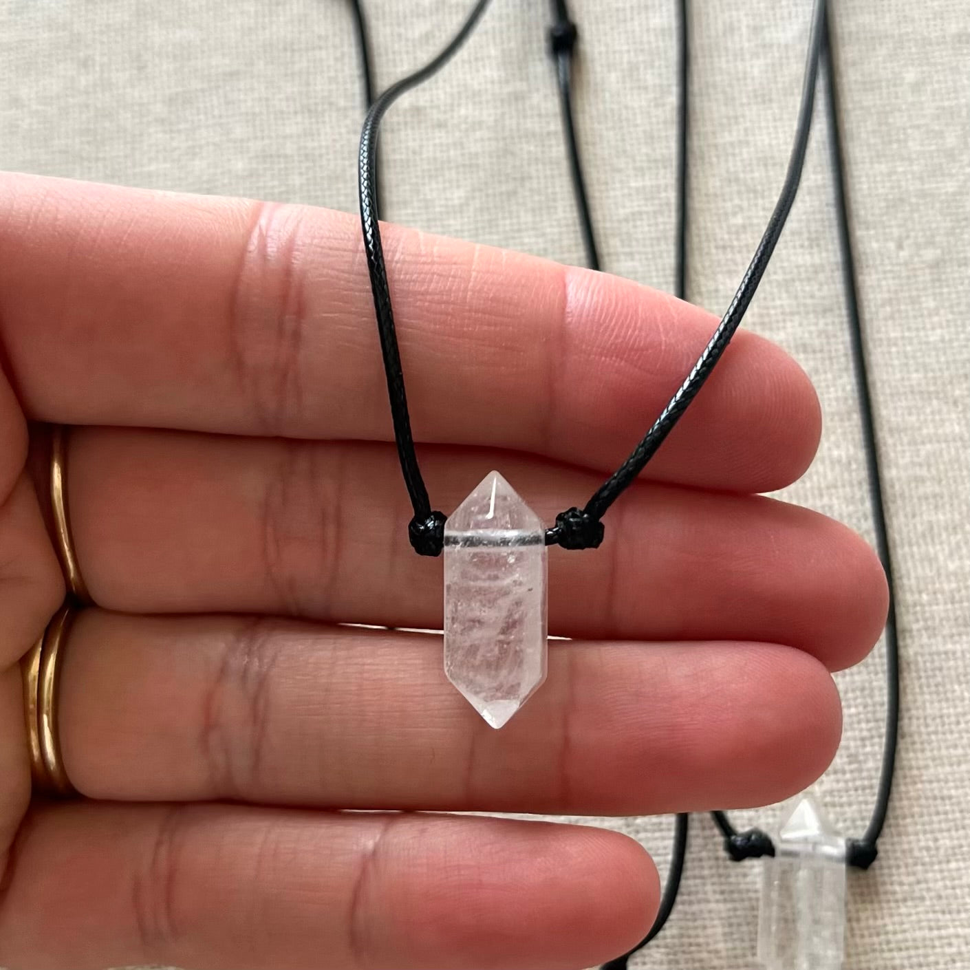 Power Point Pendant - Clear Quartz