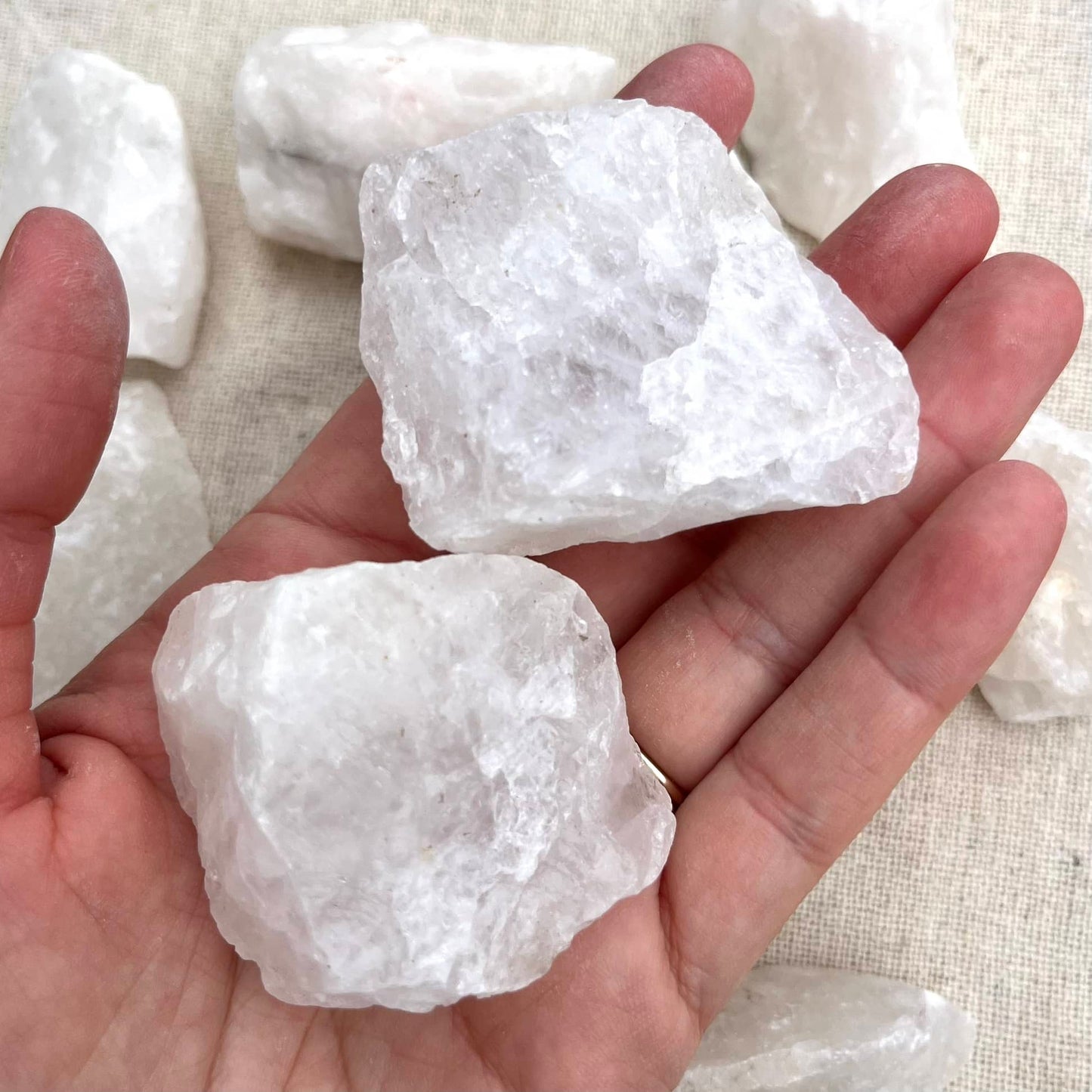 Quartz Small Raw Crystal - Master Healer, Amplifier, Cleansing
