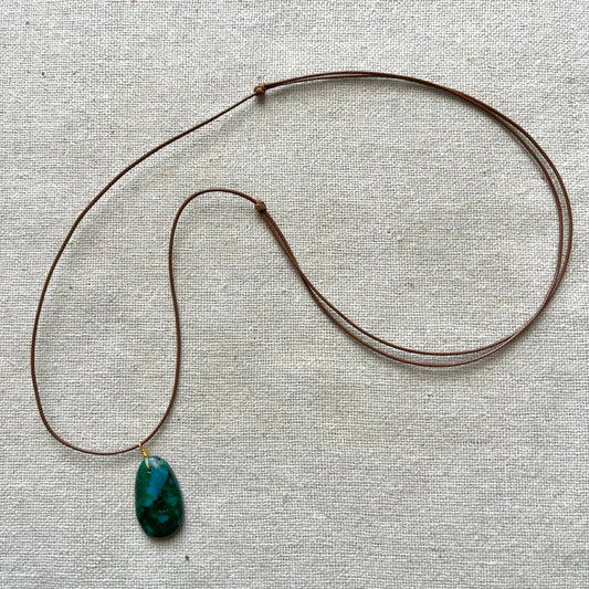 Empower Pendant - Malachite Chrysocolla