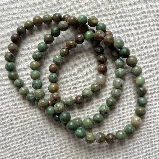 Green Opal 6mm Beaded Bracelet - Renewal