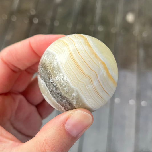 Aragonite Small Sphere Crystal - Restorative, Harmonising