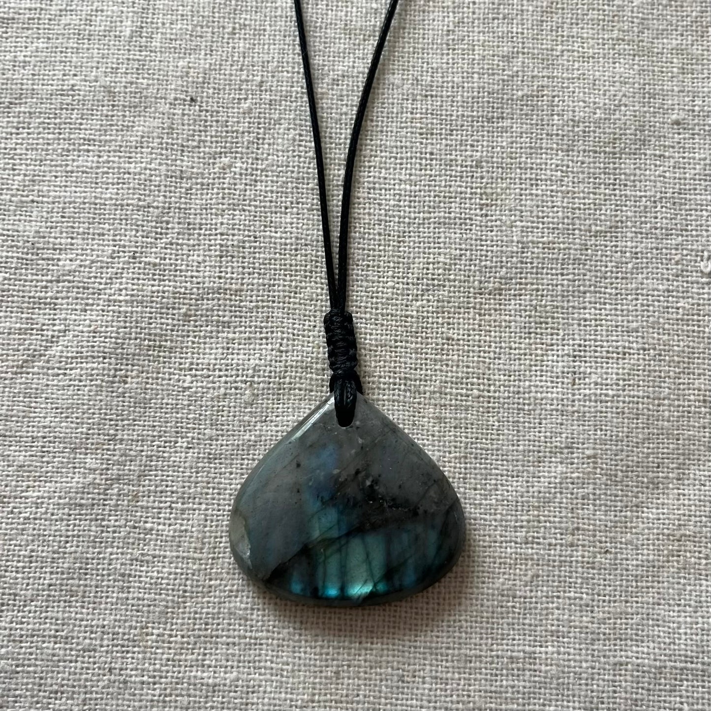 Labradorite Pear Shape Pendant - ONE OF A KIND