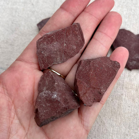 Red Jasper Small Raw Crystal - Strength, Stability, Resilience