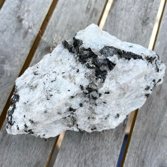 Rainbow Moonstone Large Raw Crystal - Calming, Intuitive