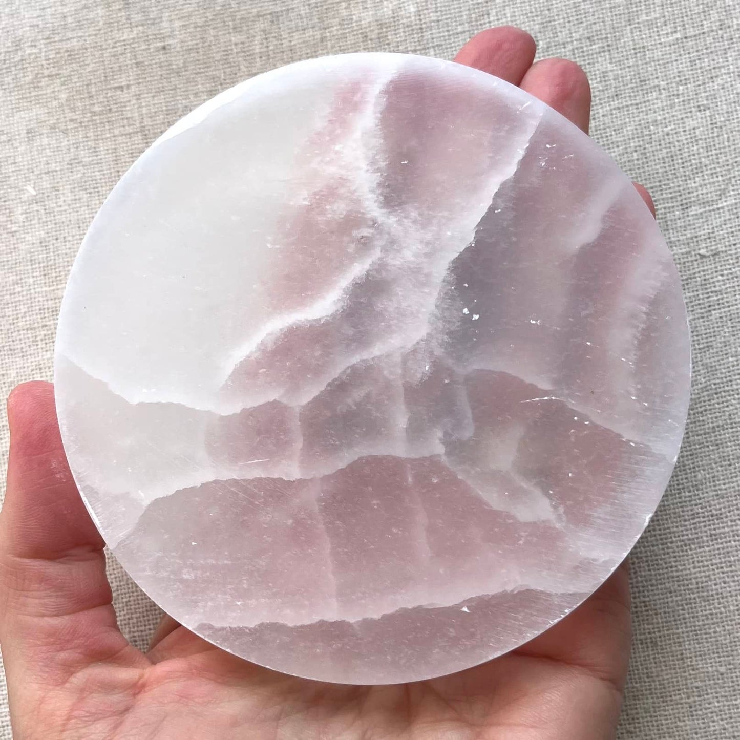 Selenite Charging Plate - High Vibe, Protection, Spiritual Connection