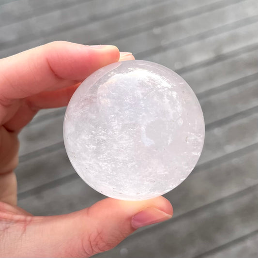 Clear Quartz Medium Sphere Crystal - Cleansing, Amplifying, Harmonising