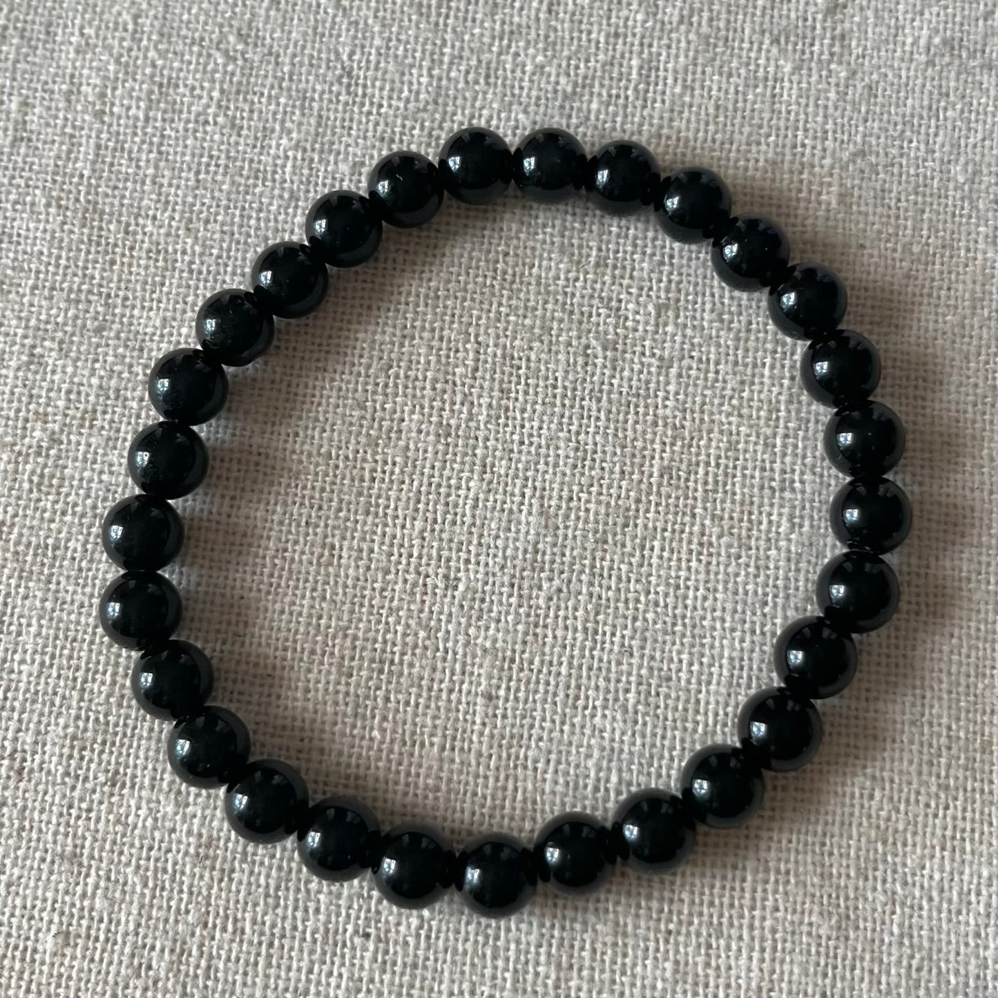 Obsidian 6mm Beaded Bracelet - Protection