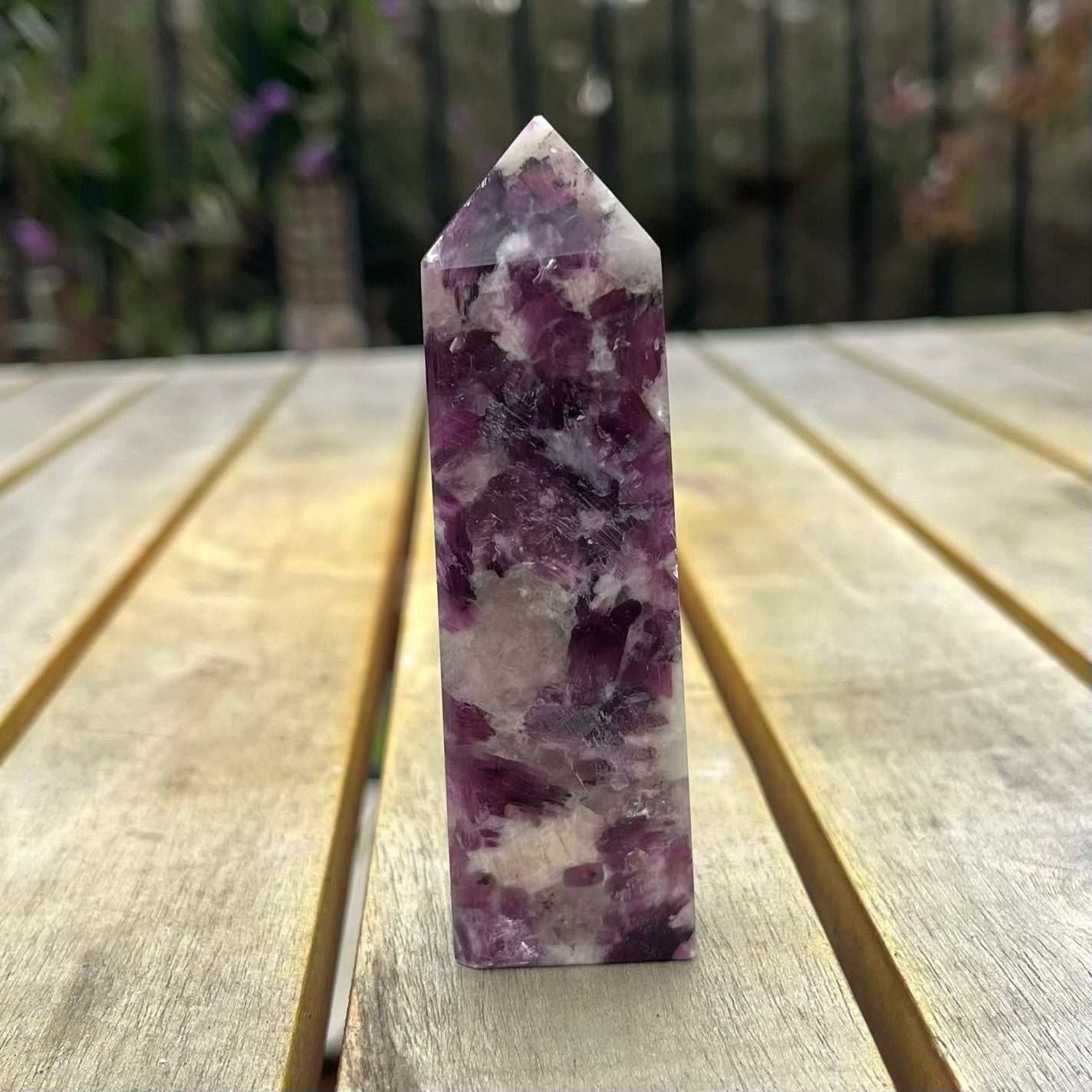 Lepidolite Small Tower Crystal - Peace, Balance, Soothing