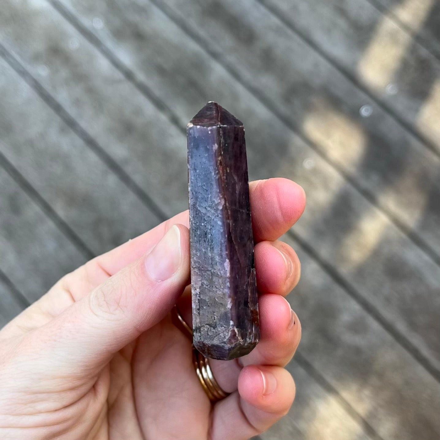 Ruby Small Tower Crystal - Courage, Motivation