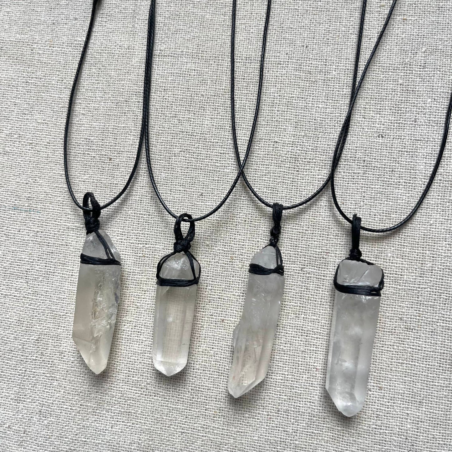 Wrap Pendant - Clear Quartz