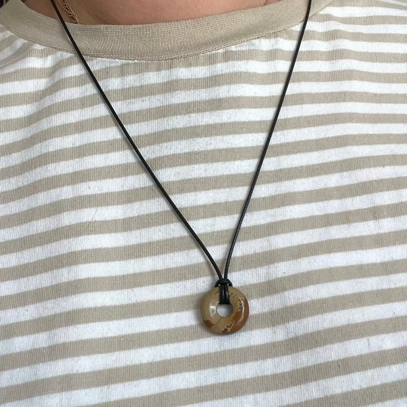 Disc Pendant - Landscape Jasper