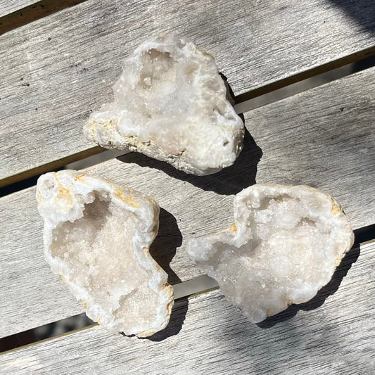 Quartz Geode Small Crystal - Clarity, Amplification, Light