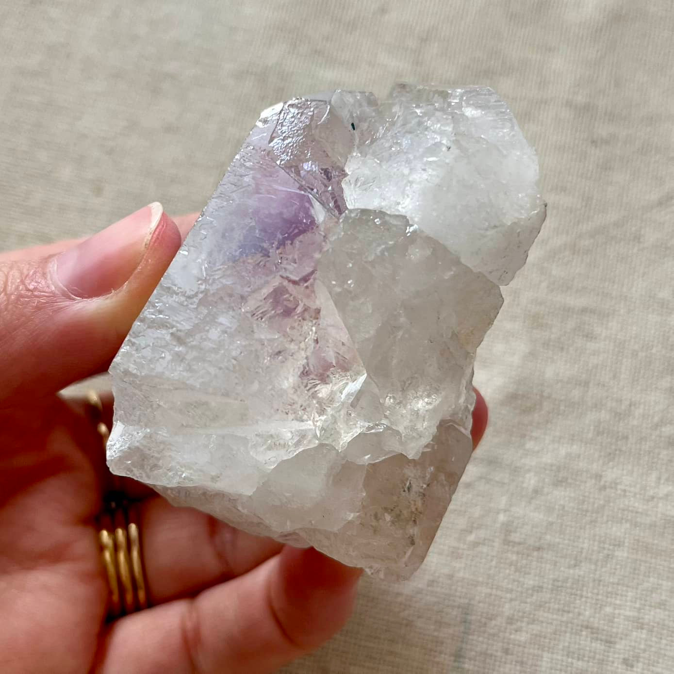 Angel Aura Quartz Crystal - Medium