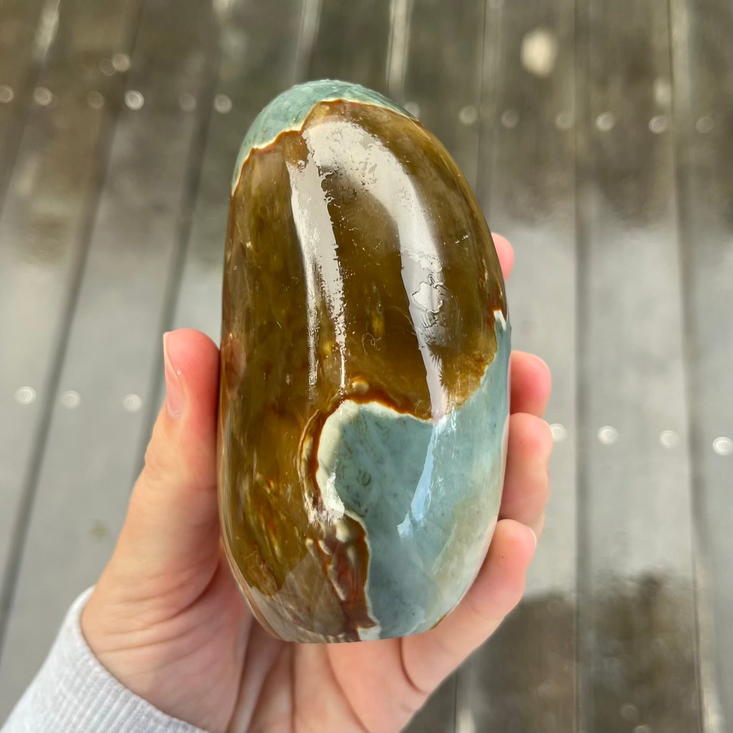 Polychrome Jasper Large Freeform Crystal - Vitality, Motivation