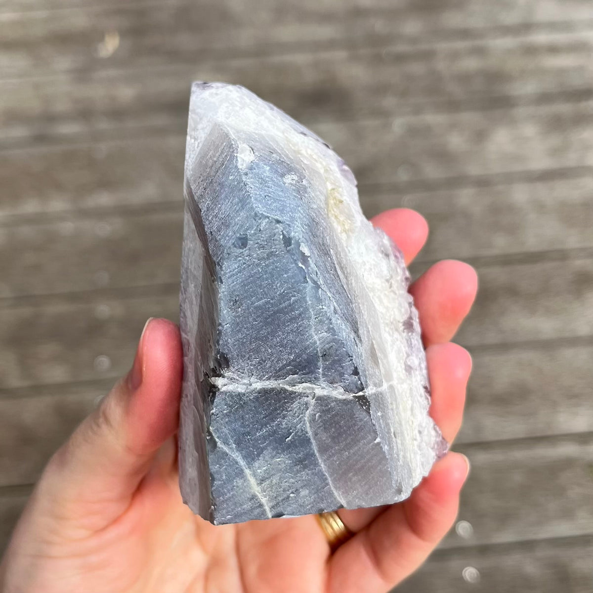 Amethyst Medium Base-Cut Crystal - Calm, Protection & Balance