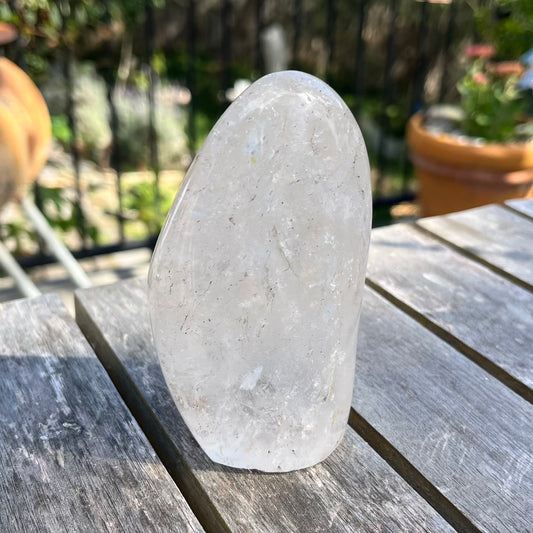 Clear Quartz Medium Freeform Crystal - Clarity, Amplification, Healing
