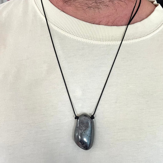 Grounding Pendant - Black Hematite
