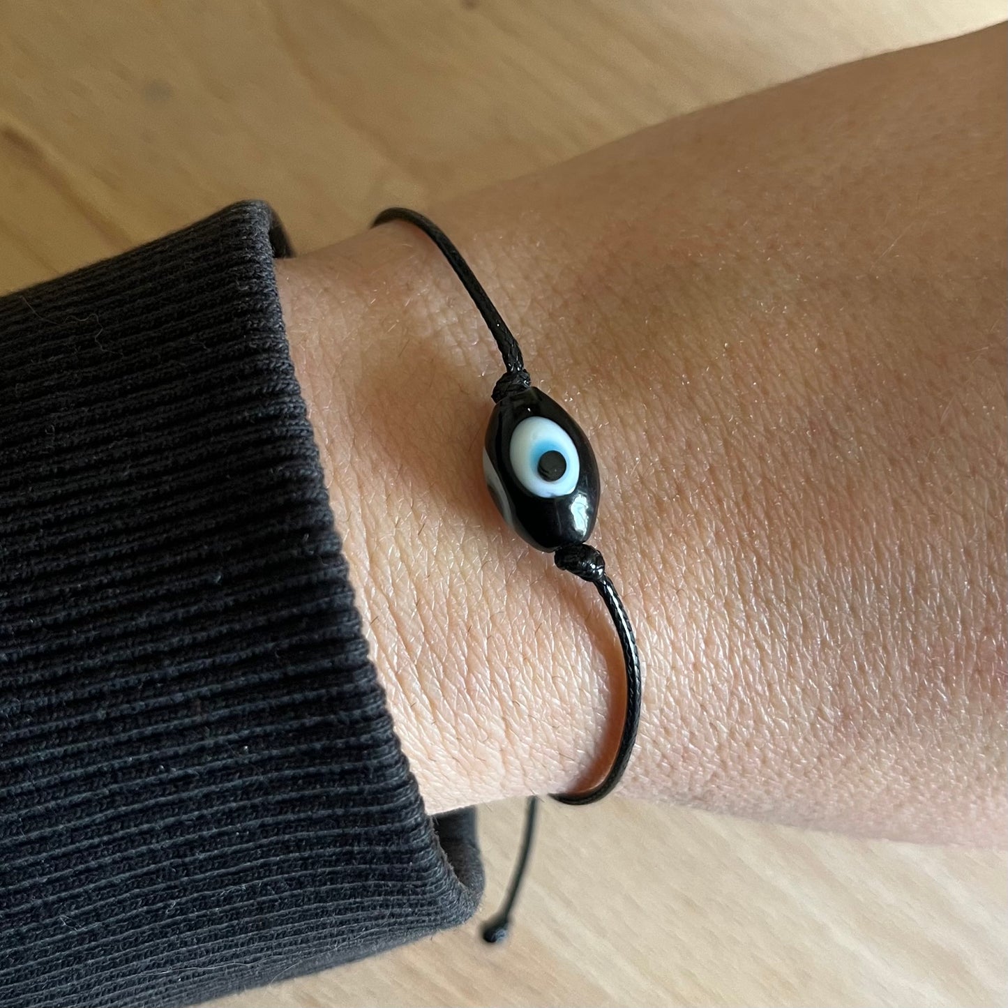 Shield Evil Eye Cord Bracelet