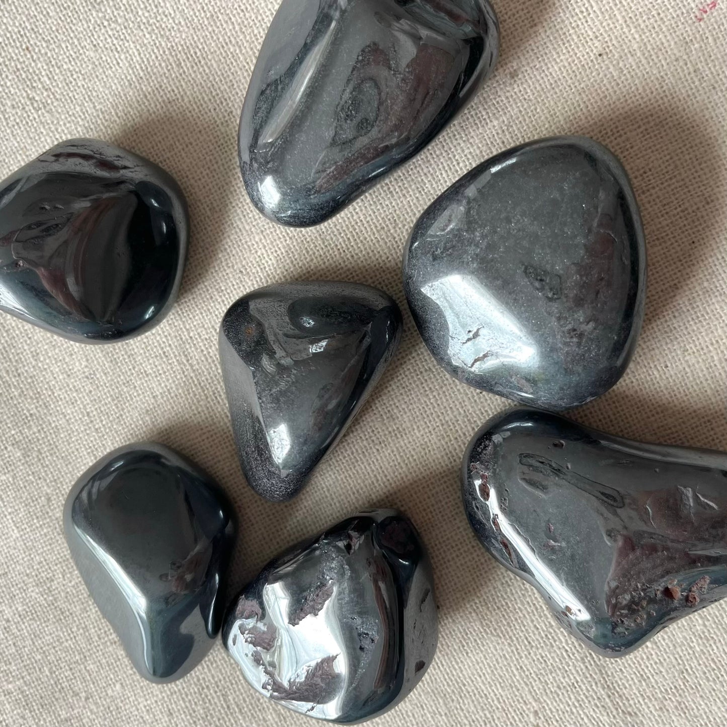 Hematite Large Tumble Stone - Grounding, Protection, Balance