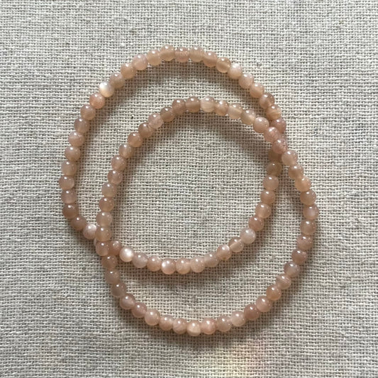 Sunstone 4mm Beaded Bracelet - Confidence