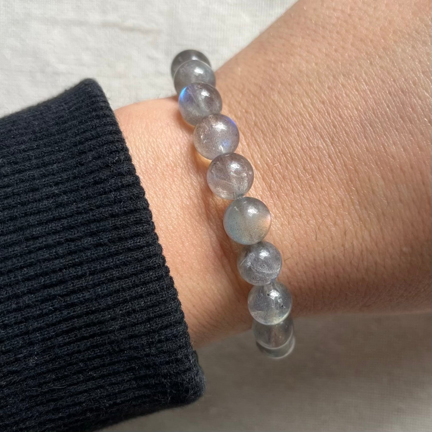 Labradorite 8mm Beaded Bracelet - Magic